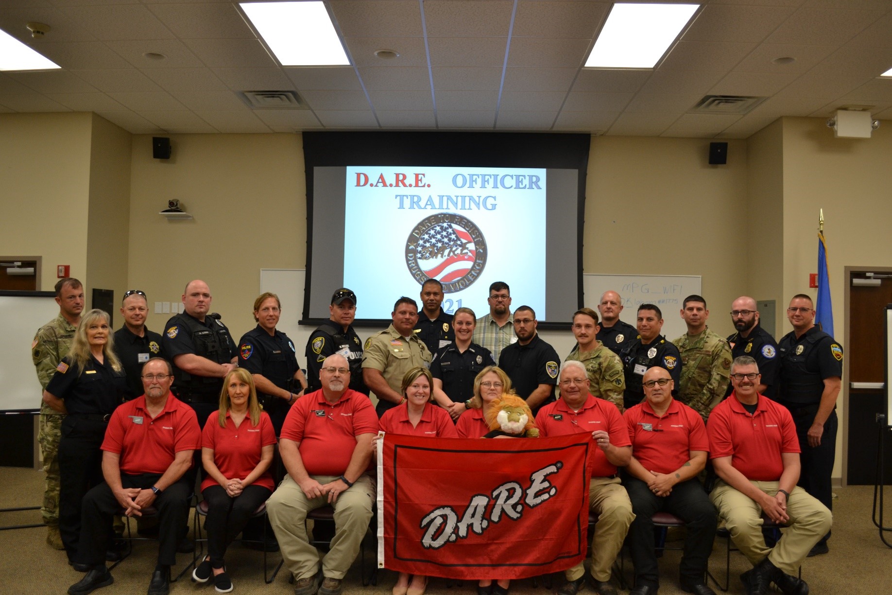 Class Photo from the D.A.R.E. Officer Training held on June 14 – 28, 2021 in Oklahoma City