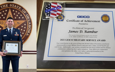 Sgt. James D. Rambur, 2021 GEICO Military Service Awardee
