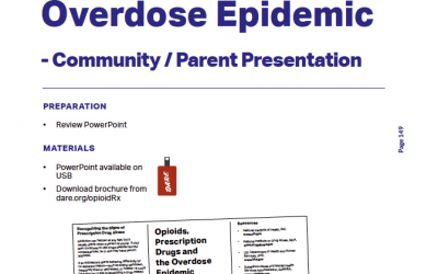 Opioid & OTC/Rx Parent/Community Presentation Downloads